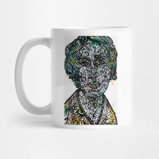 VIRGINIA WOOLF watercolor and ink portrait .2 Mug